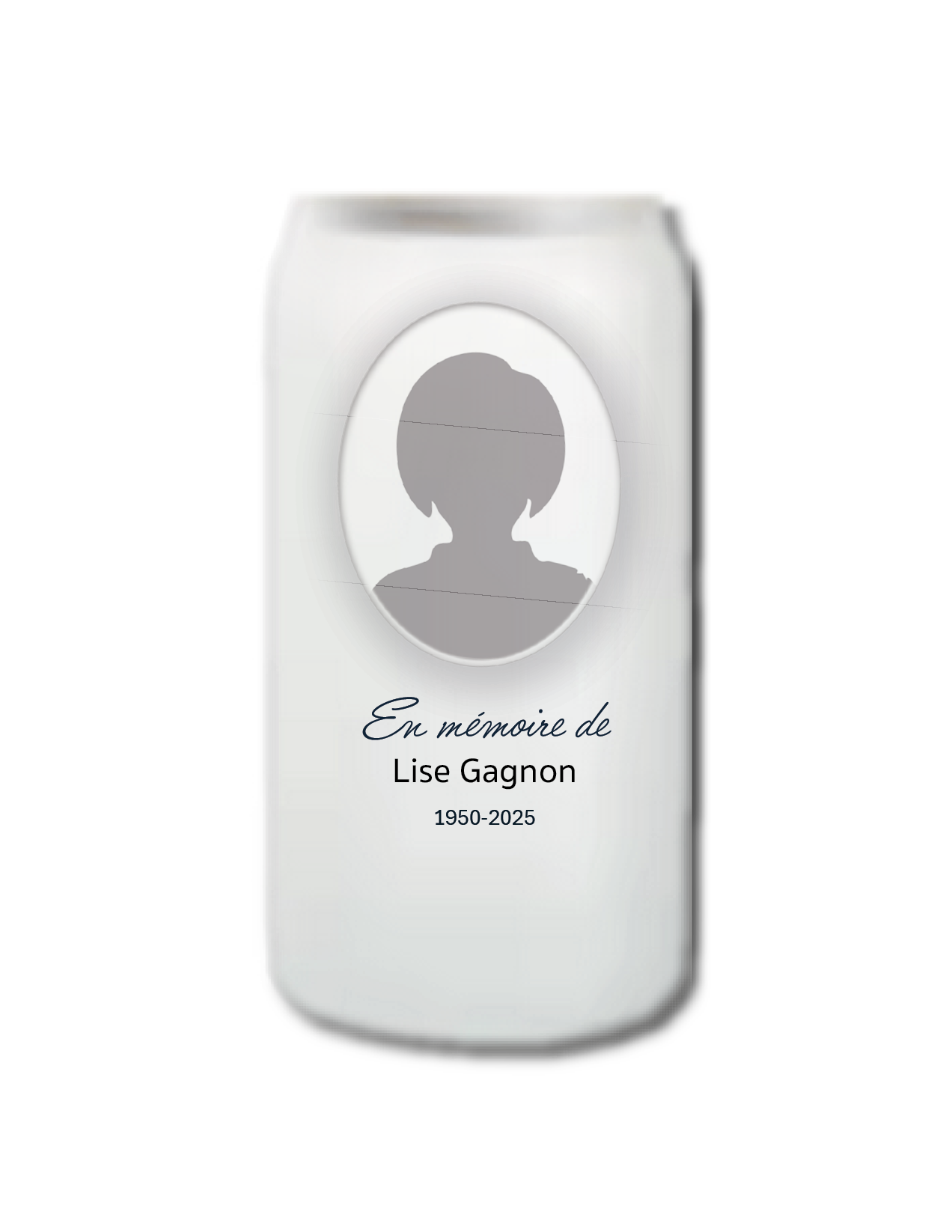 Bougeoir en verre givré