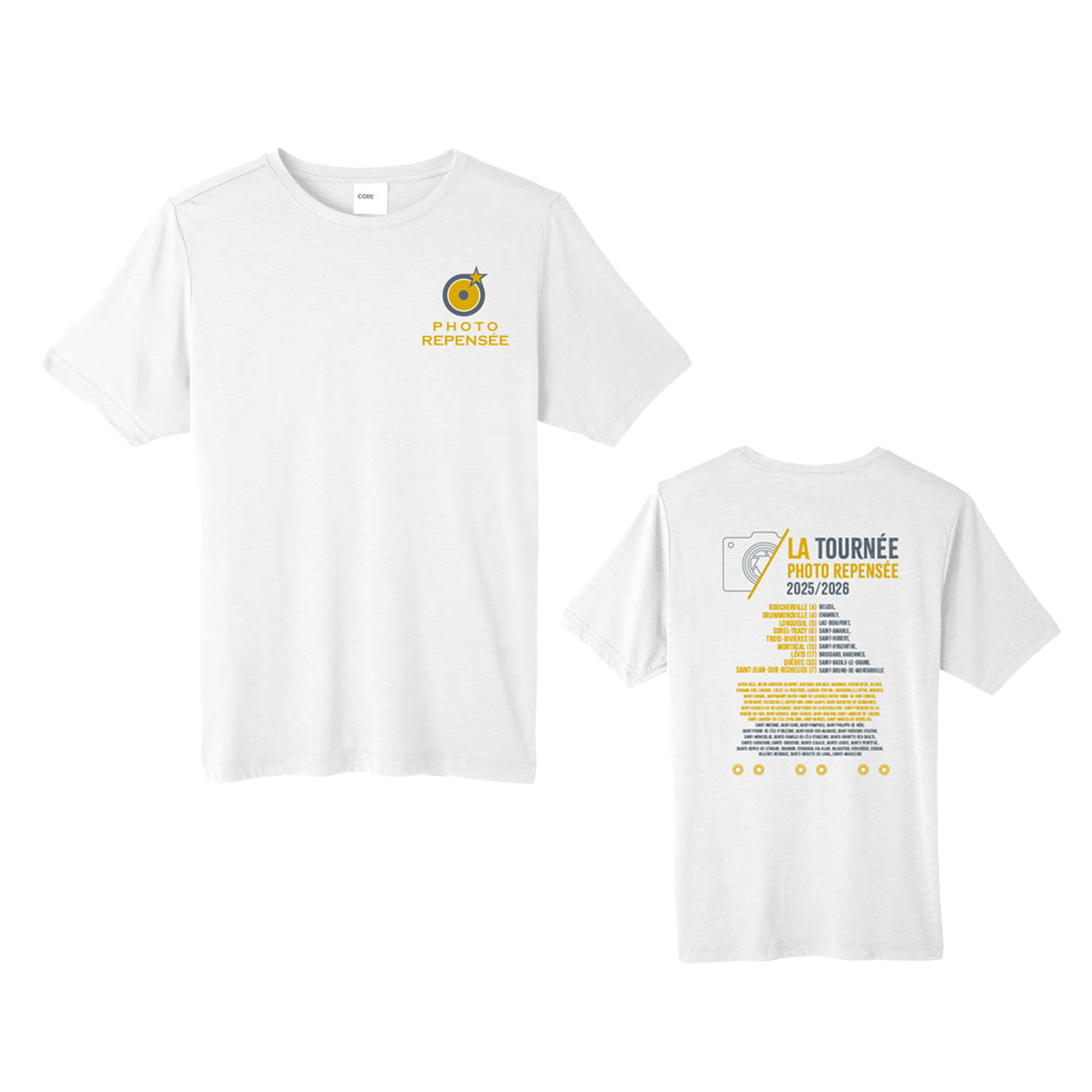 T-Shirts manches courtes La Tournée Photo Repensée