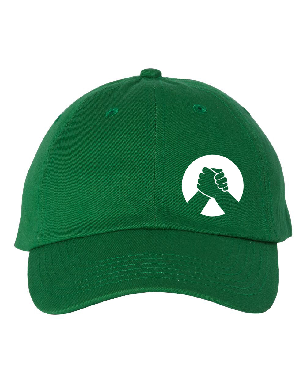 Casquette main dans la main
