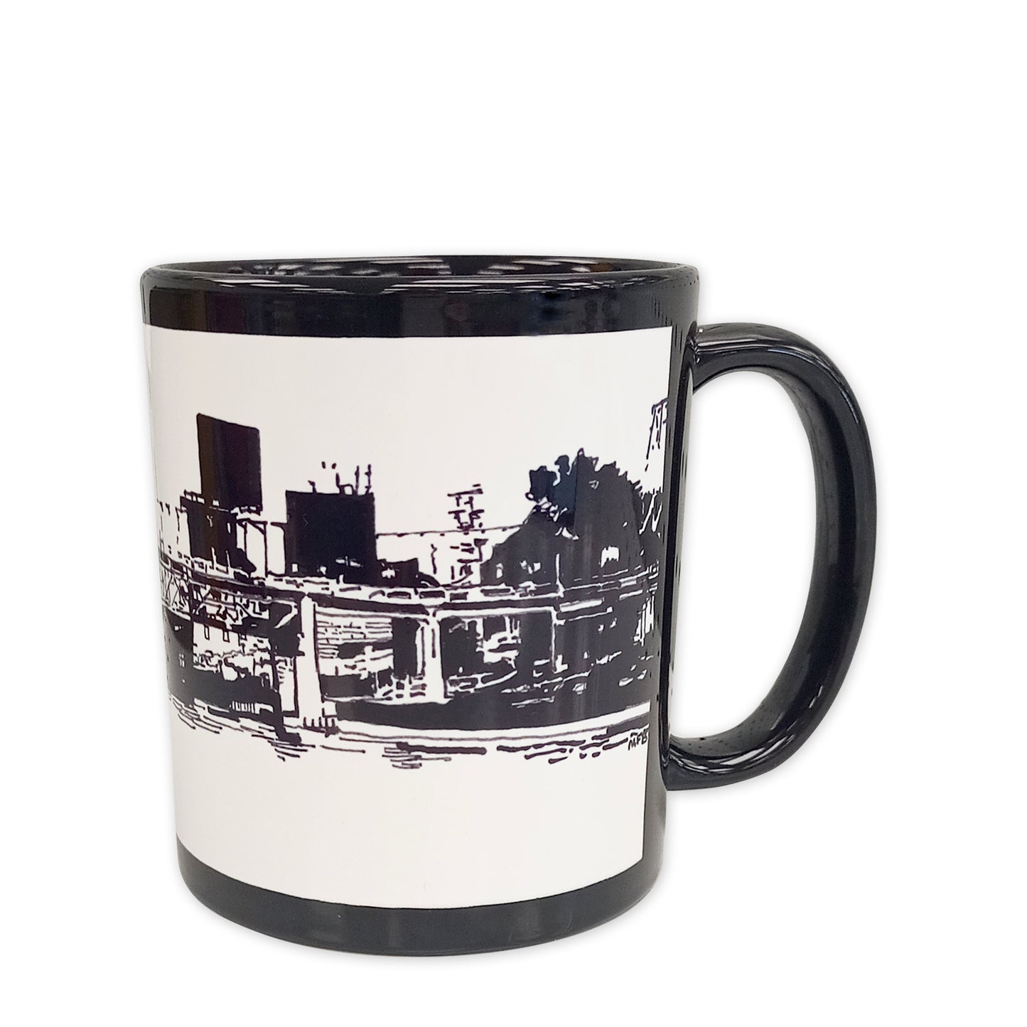 Tasse noire 11 oz Michèle Fortin