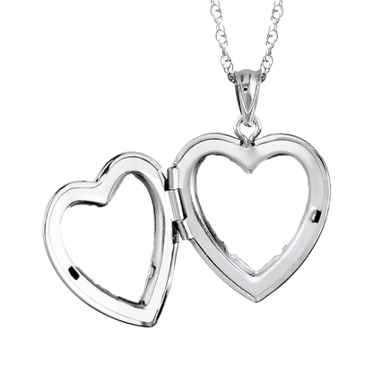 Collier métallique en coeur