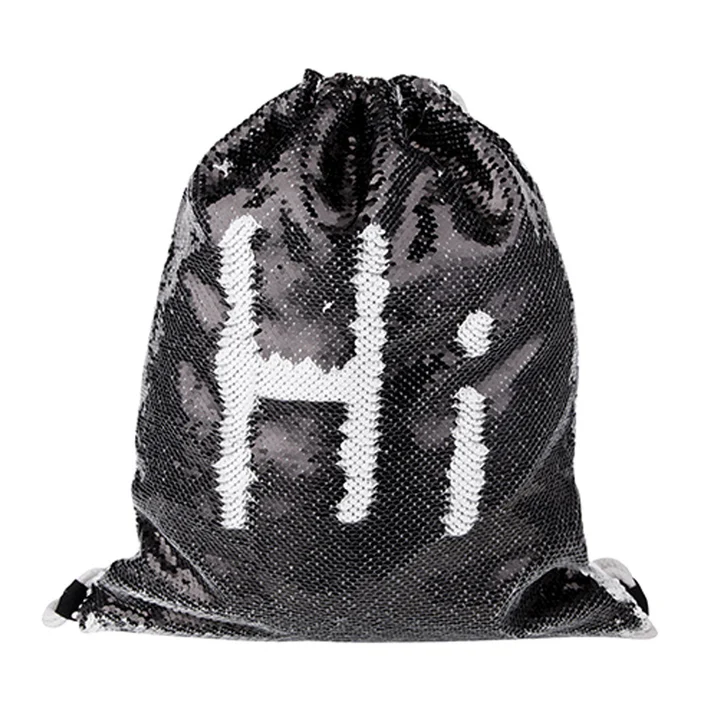 Sac à paillettes blanc