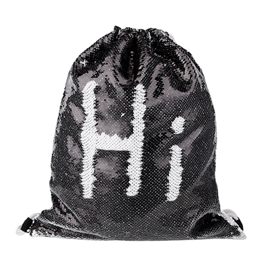 Sac à paillettes blanc